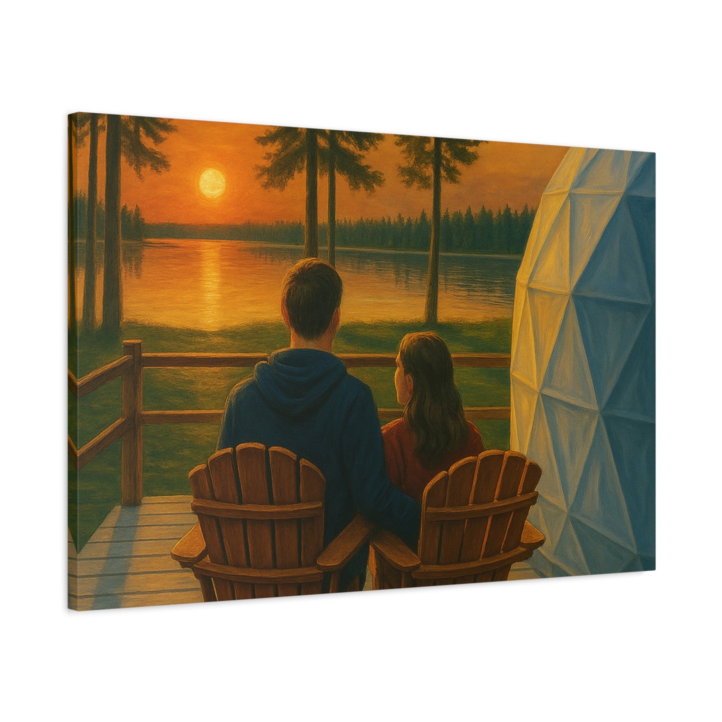 Stillness Shared" – Limited Edition Canvas Print