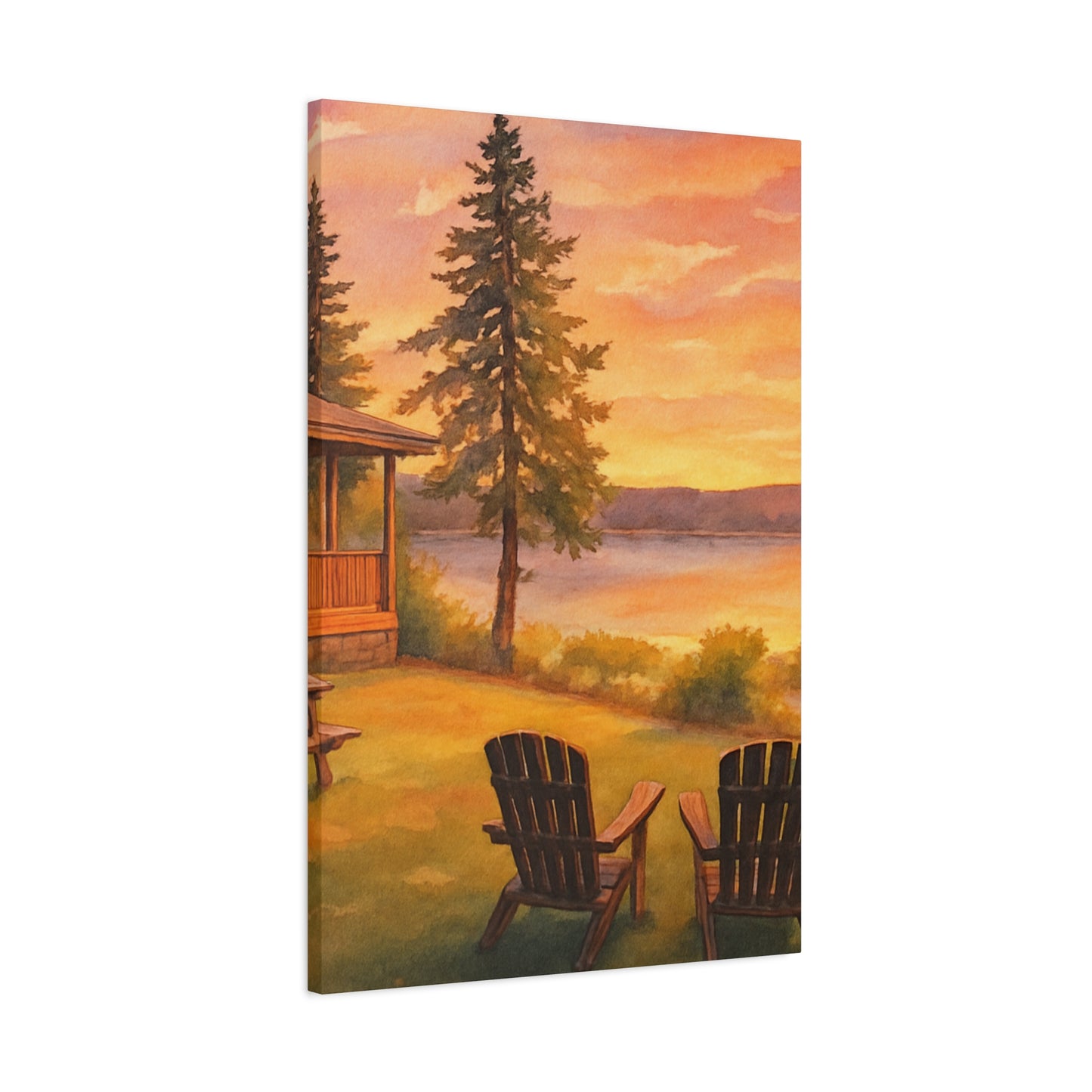 Serene Sunset Canvas Wall Art - Relaxing Landscape Decor