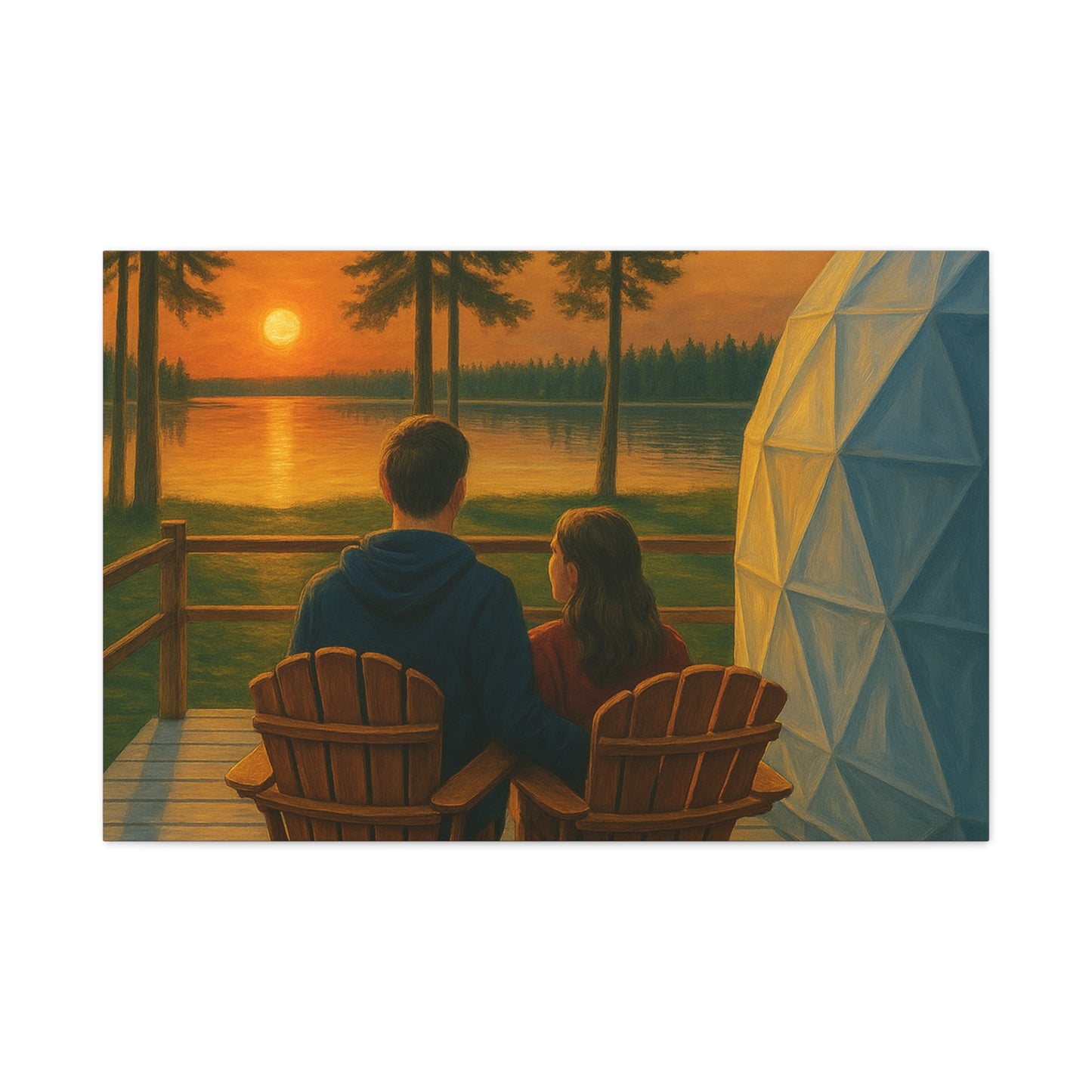 Stillness Shared" – Limited Edition Canvas Print