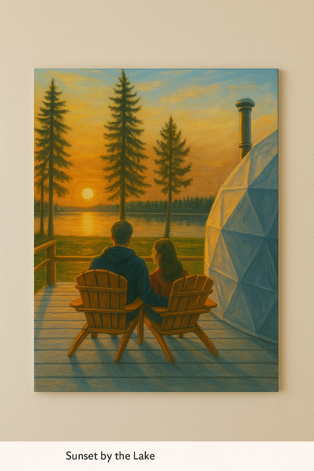 Stillness Shared" – Limited Edition Canvas Print